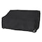 Modern Leisure Black Diamond Patio Loveseat Cover, Waterproof, 66 in. L x 4 in. W x 39 in. H, Black 3084 - alternate 1